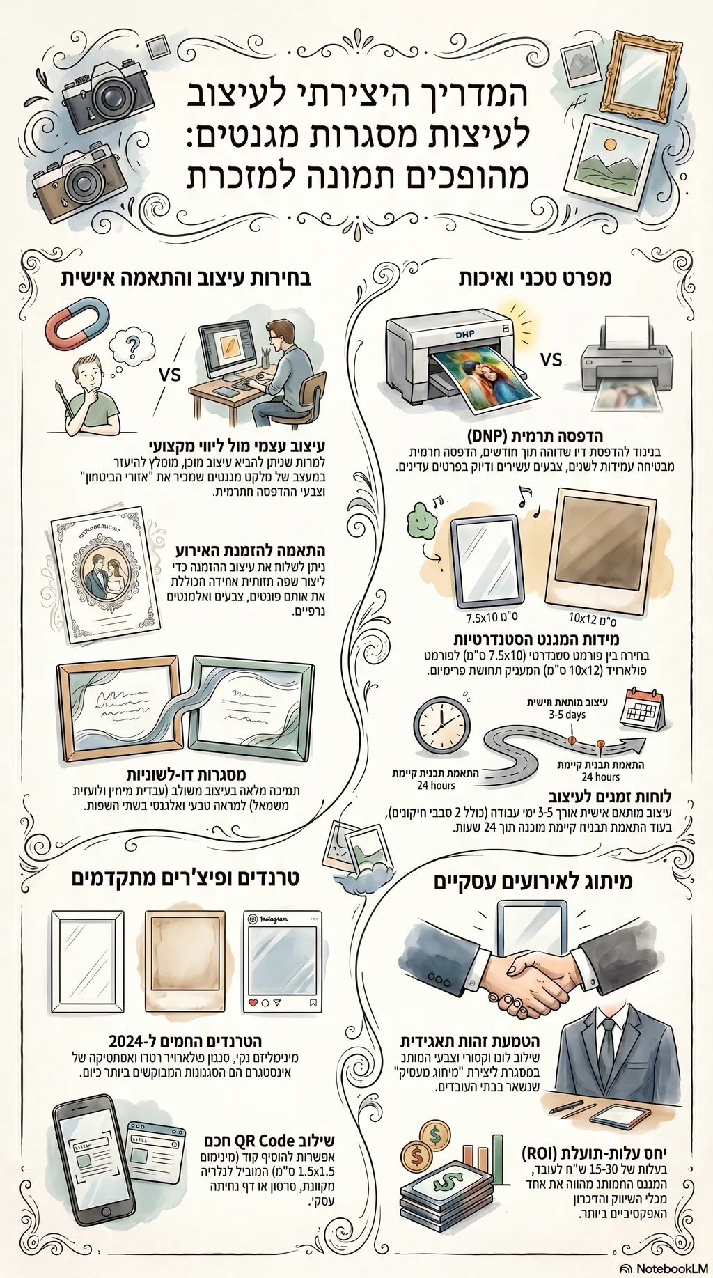 אינפוגרפיקה: כל מה שצריך לדעת על עיצוב מסגרות מגנטים
