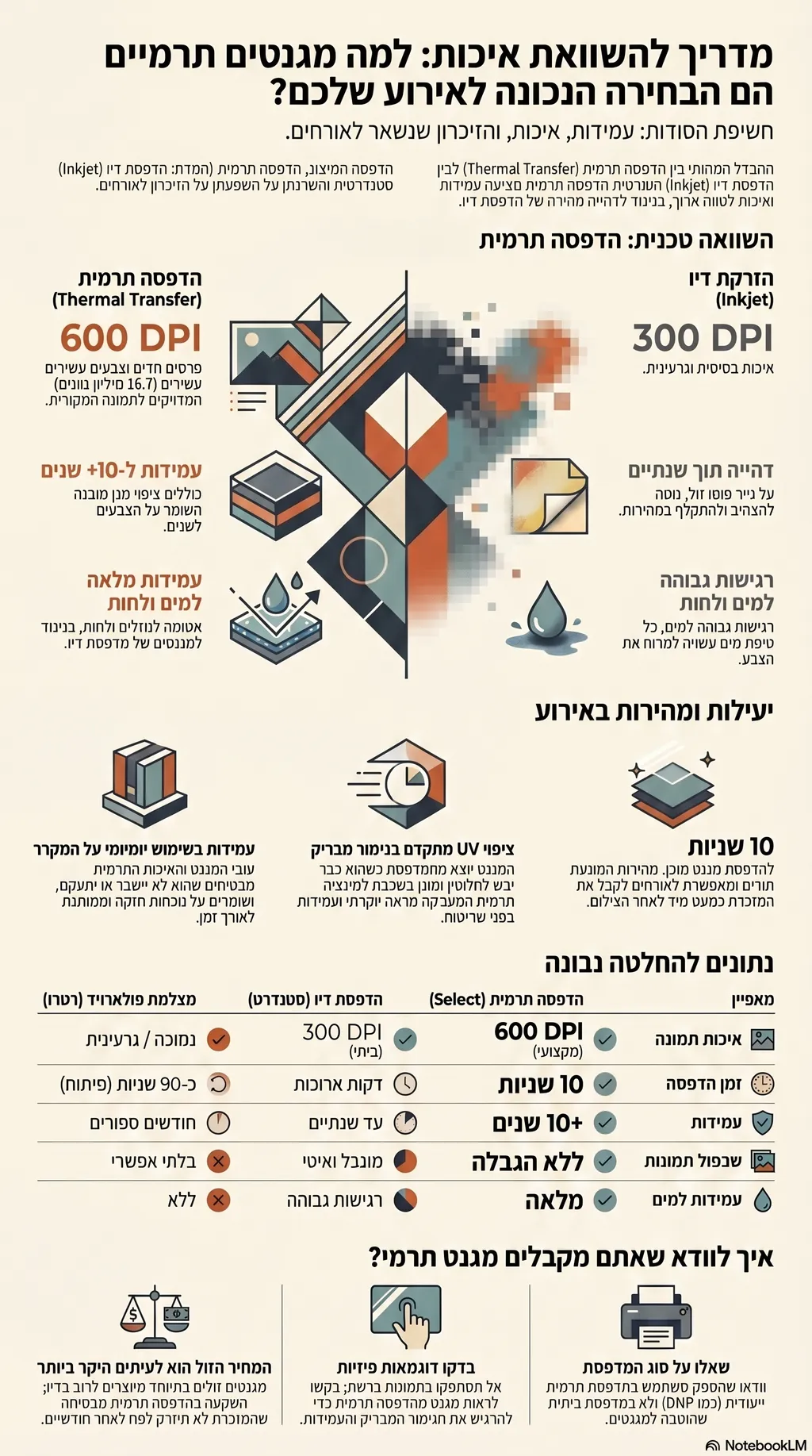 אינפוגרפיקה: כל מה שצריך לדעת על מגנטים תרמיים